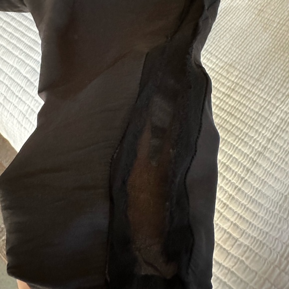 Ramy Brook Drop-Waist Dress with Sheer Sleeve Inserts - Size S - Picture 7 of 11